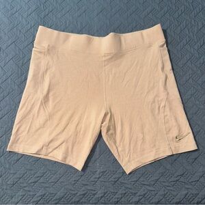 Nike Women’s Sportswear Modern Bike Shorts Tight‎ Fit High Rise 2XL Beige